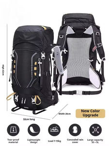 Yellow Outdoor Hiking <b>Backpack</b> Water Resistant Ripstop Nylon Trekking Rucksack Camping Bag travel bag - Product Image 4