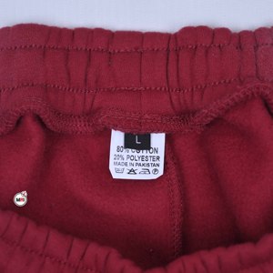Shorts Bermuda en Coton Rouge à Imprimé Léopard, Prix de Gros, Logo Personnalisé, Taille à Cordon, Poches, Style Décontracté - Product Image 4