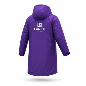 Custom Kids Waterproof Swim Parka Jacket with Hood | Windproof Fleece Lined Long Changing <b>Robe</b> <b>Coat</b> for Swimming Surfing & Beach - Product Image 3