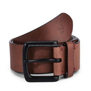 Cinturón informal de cuero para hombre, cinturón masculino de alta calidad con hebilla de doble pin resistente y duradero - Product Image 2