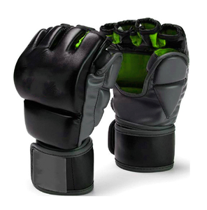 Gants de sparring MMA demi-doigts personnalisables et durables pour la boxe et le grappling, avec logo imprimé, en PU, fermeture auto-agrippante, pour adultes - Product Image 3