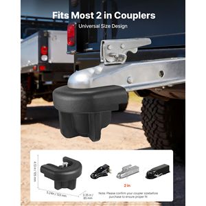 Lucchetto Antifurto per Gancio Traino da 2 Pollici Ultra Resistente con 3 Chiavi Anti-Scasso Compatibile con Ganci di Traino - Product Image 2