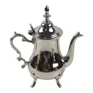 Industry Trending Embossed Copper Turkish Coffee Pot with Wooden Handle Round Percolator Vintage Design with Lid - Product Image 5
