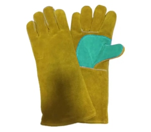 Premium Heavy-Duty Cow Split Leather Welding Gloves Industrial Safety <b>Fire</b> Proof and Heat Resistant Durable Reinforced Leather - Product Image 2
