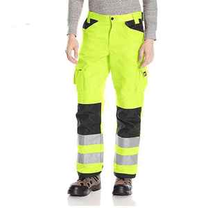 Pantalones de Trabajo Impermeables para Hombre, con Múltiples Bolsillos y Rodillas Reforzadas con PE, Pantalones Tácticos con Cinta Reflectante - Product Image 4