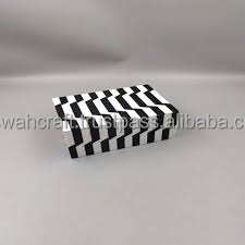 Elegante blanco negro decorativo superior pulido joyero maquillaje Kit recuerdo regalo de boda almacenamiento seguro para artículos valiosos - Product Image 2