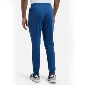 Pantalon de jogging en molleton bouclette pour homme, coupe ajustée, avec revers élastiques, en tissu bouclette, idéal pour la détente - Product Image 3