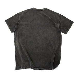 Nueva Camiseta Personalizada con Lavado Ácido para Hombre, Corte Regular, Estilo Casual Urbano, Transpirable, Cómoda, 100% Algodón, Secado Rápido, Ligera, de Fábrica - Product Image 1