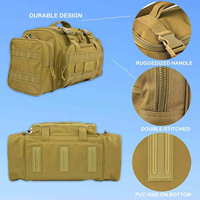 Sac de voyage tactique robuste unisexe grande capacité léger pour week-end, chasse et voyages