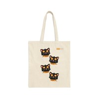 Sac fourre-tout pliable en toile personnalisé de la marque M.I.T, couleurs et logo personnalisés, tailles petite/moyenne, motif lettres, cadeaux, modèle MITVN02