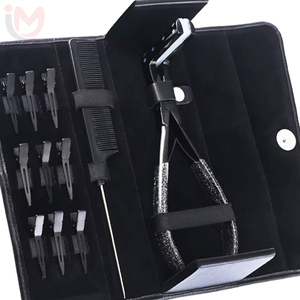 Nuevas Pinzas para Extensiones de Cabello con Cinta Adhesiva de Acero Inoxidable, Peine con Agarre Antideslizante, Clips de Sujeción Fuerte, Set de Accesorios - Product Image 3