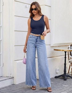 Women's Silk/Cotton Satin Tank <b>Top</b> O-Neck Solid Color Casual Knitted Breathable Eco-Friendly Sleeveless Regular Length - Product Image 4