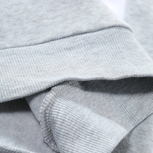 <b>Men's</b> Crew Neck <b>Sweatshirt</b> Color Blocking Design Fit Casual Style Gray <b>White</b> Knitted Polyester Cotton Autumn Wear - Product Image 2