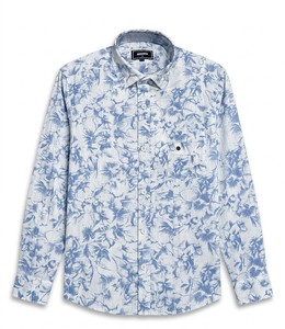Camisa Casual a Rayas para Hombre, Doble Botonadura, Manga Larga, Cuello Camisero, Transpirable, Lino/Algodón, Ropa de Verano - Product Image 1