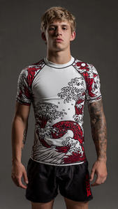 Camiseta Deportiva de Compresión para Hombre, Ropa de Entrenamiento, Camiseta de Protección Solar con Estampado Personalizado, Ropa de Playa, Camiseta de Protección Solar con Estampado para Hombre - Product Image 6