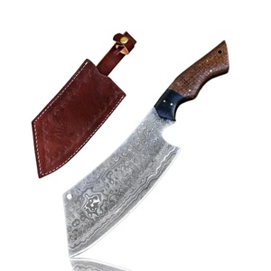 Cuchillo de Cocina A&M Enterprises, Hecho a Mano, de Acero de Damasco, con Punta de Gota, Mango de Madera, Personalizable OEM, Cuchillos Profesionales - Product Image 1