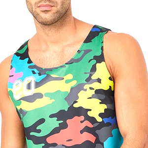 Custom Logo 100% Cotton <b>Men</b> Light Weight Athletic Gym Quick Drying Fit Running Sublimation Tank Top Comfortable Running <b>Singlet</b> - Product Image 6