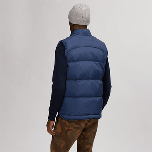Chaleco Acolchado sin Mangas para Hombre, Azul Marino, Chaqueta de Otoño con Cierre de Cremallera, Estilo Vintage, Impermeable, Informal, para Uso en Exteriores - Product Image 6