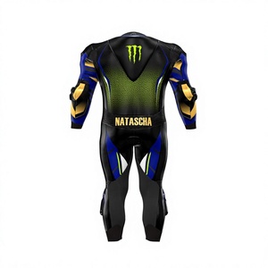 Traje de Carreras MotoCP de Cuero Genuino Premium de Una Pieza con Protectores y Joroba para Días de Pista - Product Image 2