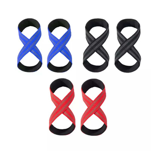 Sangles de musculation en forme de huit personnalisables avec logo 2026 – Coton élastique robuste pour la musculation en salle de sport – Vente en gros - Product Image 4
