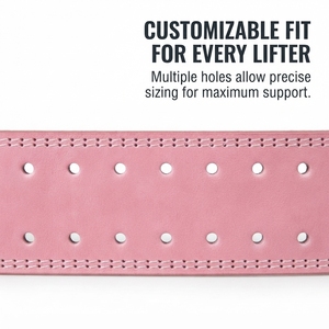 Custom Leather Weightlifting <b>Belt</b> Cowhide Double Prong Buckle <b>Belt</b> Leather <b>Powerlifting</b> <b>Belt</b> Customized Size Protective Gear Gym - Product Image 5