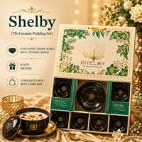 Juego de Tazas de Té de Cerámica y PVC de Lujo, 8 Piezas, 2 Tazones para Aperitivos, Diseño Floral, Caja de Regalo, Logotipo Personalizado, Todos los Colores, Reuniones Familiares