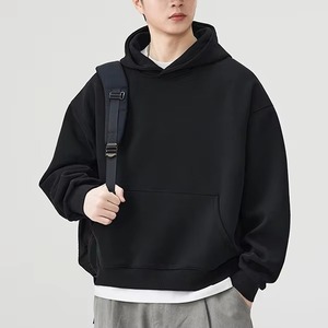 Sudadera con Capucha Personalizada con Logotipo, Corte Holgado para Hombre, con Bolsillo, 100% Algodón, Sudadera Holgada de Alta Calidad para Hombre - Product Image 4
