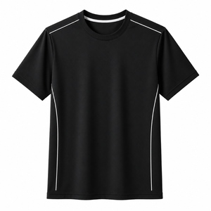 T-shirt pour homme à col rond et manches courtes, 100% coton, écologique, respirant, décontracté, pour l'été, vente en gros - Product Image 1
