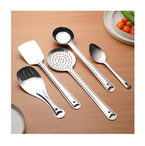 Stainless Steel Cooking Spoon Set hot Selling Manufacture Supplier <b>Kitchen</b> <b>Gadget</b> Cooking <b>Tool</b> - Product Image 6