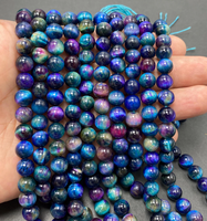 Perles en pierre naturelle turquoise œil de tigre pour la fabrication de bracelets, perles en vrac, options de couleurs personnalisées, service d'échantillons de la marque FE disponible