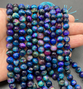 Perles en pierre naturelle turquoise œil de tigre pour la fabrication de bracelets, perles en vrac, options de couleurs personnalisées, service d'échantillons de la marque FE disponible - Product Image 3