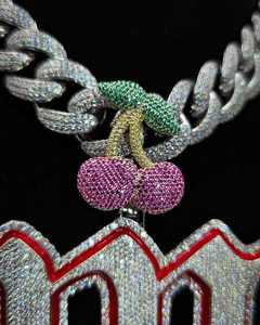 จี้ห้อยคอฮิปฮอปเงินแท้ 925 ประดับมอสซาไนต์ ปรับแต่งได้ พร้อมสลักชื่อส่วนตัว - Product Image 2