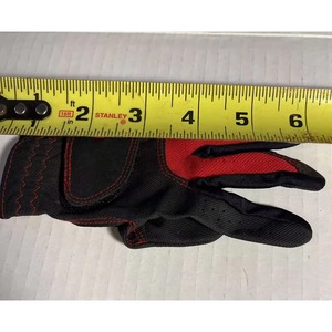 Gants de golf en maille respirante rouge et noir, antidérapants, unisexes, à enfiler, protection des mains pour le sport - Product Image 4