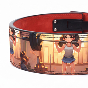 Ceinture de Powerlifting Premium à Levier Anime, Robuste, en Cuir Véritable 13MM, Unisexe, pour Entraînement - Product Image 3