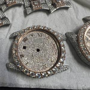 Reloj de cristal inteligente Moissanite mecánico de lujo, probador de diamantes, bisel de acero inoxidable para hombres, rapero Vvs Diamond - Product Image 3