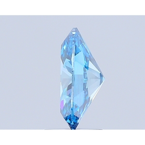 Diamant de laboratoire ovale taille brillant 2 carats bleu vif fantaisie SI1 avec certificat IGI, couleur D-F, clarté VVS-VS, personnalisable - Product Image 2
