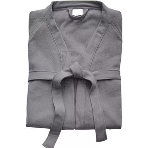 Peignoir de luxe pour homme en tissu éponge 100 % coton, confortable, à manches longues, vêtement de détente haut de gamme pour un style de vie moderne - Product Image 4