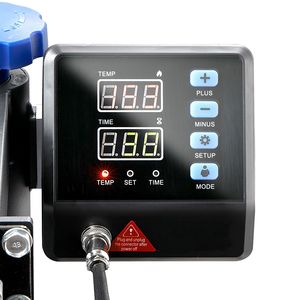 เครื่องรีดร้อนอเนกประสงค์แบบดิจิตอล 8 in 1 ขนาด 15x15 นิ้ว แบบแกว่งออกได้ สำหรับพิมพ์ลายเสื้อยืดและงานทรานเฟอร์ - Product Image 4