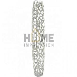 Vase à fleurs en métal plaqué argent de qualité supérieure Vase à fleurs de table design moderne pour une utilisation de fête de mariage au prix le plus bas - Product Image 1