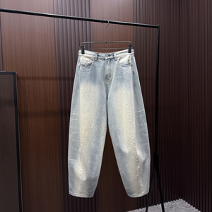 Pantalones Casuales de Verano 2026 para Hombre, Jeans Rectos de Diseño, Marca de Moda Exclusiva, 100% Algodón, Transpirables y Ligeros, para un Estilo Moderno - Product Image 1