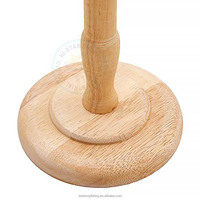 Support de présentation de perruques en bois de luxe écologique de style antique, facile à assembler, pour les magasins de détail et les salons de coiffure