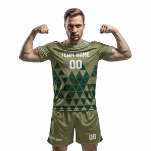 Uniforme de fútbol personalizado al por mayor, camiseta de fútbol sublimada con estampado y pantalones cortos con nombre de equipo personalizado - Product Image 4