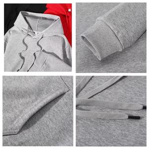 Sudadera con Capucha Negra Lisa Personalizada al por Mayor, Unisex, Oversize, de Algodón Grueso, Estilo Urbano, Fabricante OEM - Product Image 6