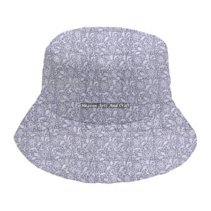 Chapeau Bob Matelassé Rond en Coton Doux et Chaud pour Femme, Imprimé à la Main, Style Urbain, Idéal Hiver - Product Image 1