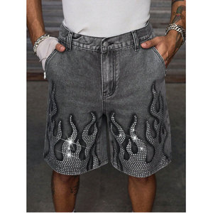 กางเกงขาสั้นผู้ชายทรงหลวมสไตล์สตรีทฤดูใบไม้ผลิฤดูร้อนใหม่ลำลองไม่ยืดหยุ่นสวมใส่สบายในเมืองกางเกงขาสั้นผ้าฝ้ายผสมน้ำหนักเบา - Product Image 6