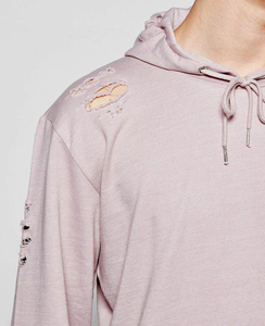 Ensemble de survêtement rose à capuche pour homme, manches longues, couleur unie, sweat-shirt décontracté, pantalon, vêtements d'hiver, coupe régulière, poches latérales, 100% coton - Product Image 3