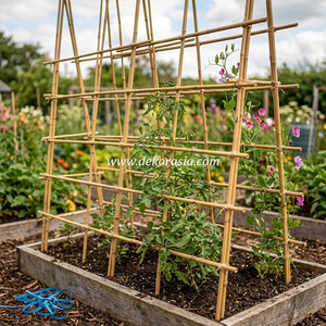 Strong Durable Natural Dry Bamboo Cendani Support Stakes <b>for</b> Climbing Plants Eco-friendly Custom Size <b>Garden</b> Decoration Plant - Product Image 6