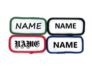 Custom <b>Name</b> Twill Patches for Work Uniforms and Staff Apparel-Sew-<b>on</b>/<b>Iron</b>-<b>On</b> - Product Image 1
