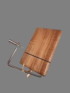 Cortador de queso premium, rebanador de queso con base de madera, herramienta para cortar queso, cortador de queso para panadería, rebanador de queso para hotel - Product Image 3