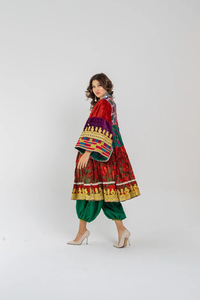 Custom Embroidered Afghan Ladies Dresses Wholesale Best Quality Tribal Banjara Belly Dance Fabric Made Afghani Traditional Dress - Product Image 5